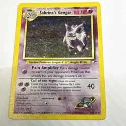 Pokemon Gym Heroes Unlimited Sabrina's Gengar 14/132 Holo Rare - Image 1