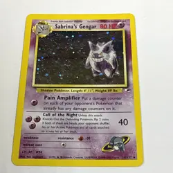 Pokemon Gym Heroes Unlimited Sabrina's Gengar 14/132 Holo Rare - Image 2
