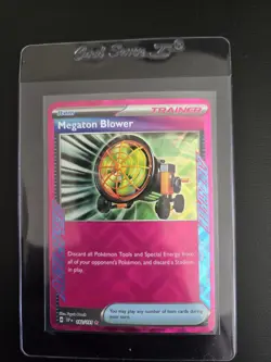Pokemon Megaton Blower 182/191 Sv08: Surging Sparks Rare Holo Trainer - Image 1