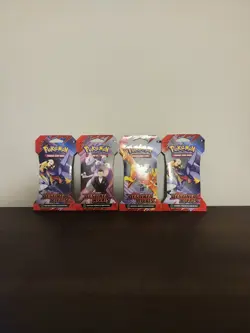 Pokemon TCG Destined Rivals Sleeved Booster Pack BUNDLE SET (4 PACKS) NEW SEALED - Image 3