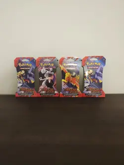 Pokemon TCG Destined Rivals Sleeved Booster Pack BUNDLE SET (4 PACKS) NEW SEALED - Image 5