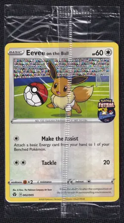 Pokemon Eevee On The Ball 002/005 Pokemon Futsal Sealed - Image 1