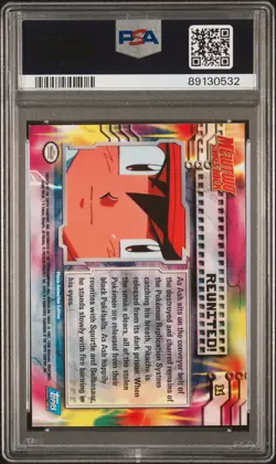 1999 Topps Pokemon The Movie Edt #31 Movie Edition Reunited!-Rainbow Foil PSA 8 - Image 2
