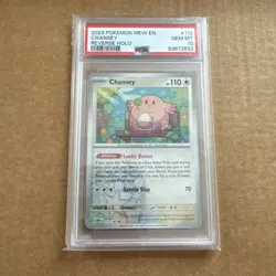 Pokemon Chansey 113/165 Scarlet & Violet 151 Reverse Holo PSA GEM MT 10 - Image 1