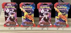 Pokemon TCG Scarlet And Violet Destined Rivals Sleeved Booster Packs Lot Of 4 - Image 1