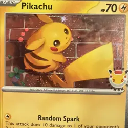 Pokemon TCG Pikachu 051/162 Stamped 2026 Pokemon Day 30 Promo NM - Image 4