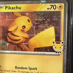 Pokemon TCG Pikachu 051/162 Stamped 2026 Pokemon Day 30 Promo NM - Image 5