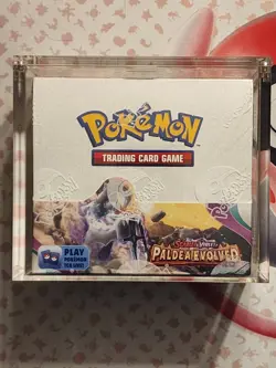 Pokemon Paldea Evolved Factory Sealed Booster Box w/ Acrylic!!! - Image 1