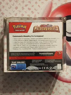 Pokemon Paldea Evolved Factory Sealed Booster Box w/ Acrylic!!! - Image 3