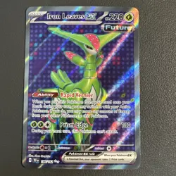 Iron Leaves ex 186/162 Ultra Rare SV05: Temporal Forces Pokemon NM - Image 1