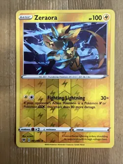Zeraora - 061/185 - Reverse Holo Rare Sword & Shield: Vivid Voltage Pokemon VLP - Image 1