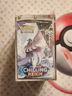 Chilling Reign Booster Box W/ Acrylic - Factory Sealed - Pokemon TCG SWSH 820650818462 - Image 4