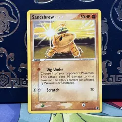 Sandshrew #82/113 Delta Species Common Pokemon TCG NM - Image 1