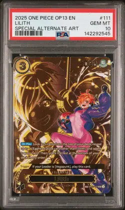 2025 ONE PIECE OP13-CARRYING ON HIS WILL SPECIAL ALTERNATE ART LILITH PSA 10 - Image 1