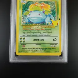 PSA 9 Venusaur 15/102 Pokemon Celebrations Classic Collection Holo Graded Card - Image 3