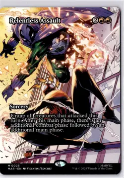 Relentless Assault (Borderless) Marvel Universe Eternal-Legal Regular NM M 0025 - Image 1