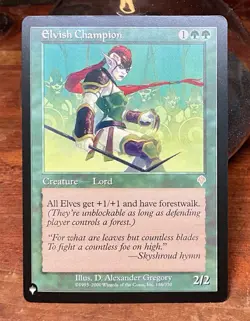 MTG - Elvish Champion - The List PLST #INV-186 (retro-frame non-foil NM) - Image 1