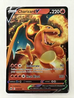 Pokemon TCG Charizard V Crown Zenith 018/159 Holo Ultra Rare - Image 1