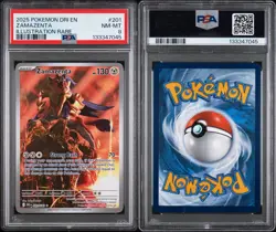 2025 POKEMON DRI EN-DESTINED RIVALS ILLUSTRATION RARE #201 ZAMAZENTA PSA 8 - Image 3
