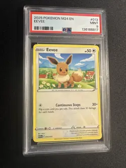 Eevee 13/15 - Pokemon 2025 Dragon Discovery - Happy Meal - M24 - PSA - Image 1