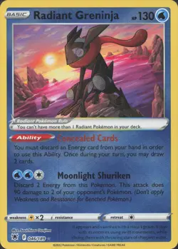 Pokemon TCG - Radiant Greninja 046/189 Radiant Rare Astral Radiance - 592 - Image 1