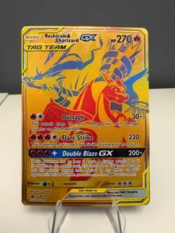 Pokemon - Charizard & Reshiram GX SM247 - Black Star Promo English NM - Image 1