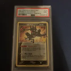 2021 POKEMON SWSH BLACK STAR PROMO #144 GRENINJA-GOLD STAR PSA 9 - Image 1