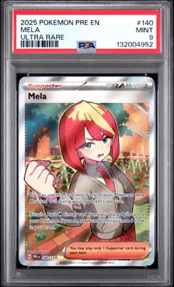 Mela 140/131 Prismatic Evolutions Holo Pokemon TCG - PSA 9 Mint - Ultra Rare - Image 1