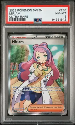 2023 Pokemon Miriam 238/198 Sv01: Scarlet & Violet Base Set Holo PSA 8 NM-MT - Image 1