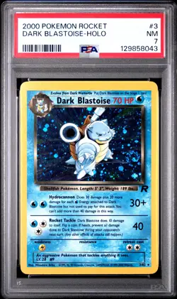 2000 POKEMON ROCKET #3 DARK BLASTOISE-HOLO PSA 7 - Image 1