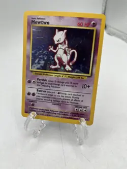 Mewtwo 010/102 - Holo Rare Card - Base Set - Pokemon TCG (2) - Image 1