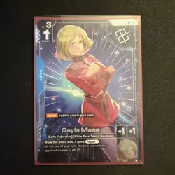 Sayla Mass (Store Tournament Winner Pack 01) R+ Gundam Promotional Cards GD01-08 - Image 1
