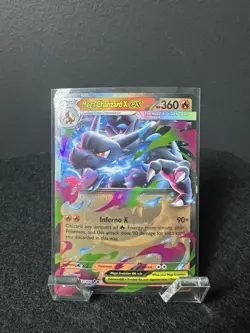 Mega Charizard x EX 125/094 Me02: Phantasmal Flames Holo Near Mint Pokemon Card - Image 1