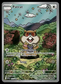 Pokemon Cards Patrat 152/086 White Flare Illustration Rare NM - Image 1