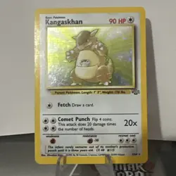 Pokemon Kangaskhan Card 90 HP Basic Rare Holo Collectible - Image 1