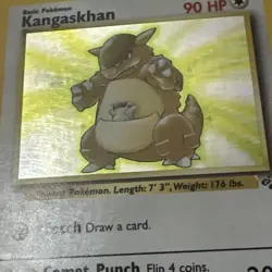 Pokemon Kangaskhan Card 90 HP Basic Rare Holo Collectible - Image 5