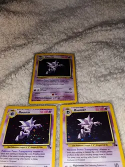 Pokemon Haunter Holo Rare Card #06/62 Fossil TCG LP Condition Lot Of 3 - Image 2