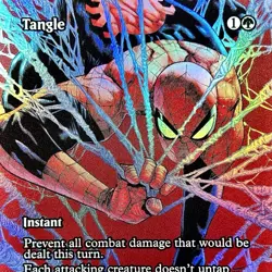 Tangle (Borderless) - FOIL - MTG - Spider-Man - MAR - 0036 - MYTHIC ~ NM - Image 1