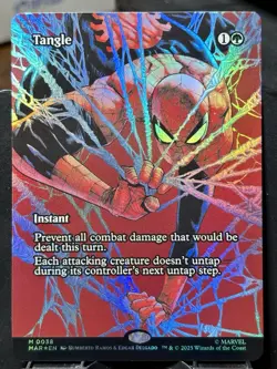 Tangle (Borderless) - FOIL - MTG - Spider-Man - MAR - 0036 - MYTHIC ~ NM - Image 3