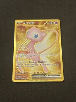 Mew ex 205/165 Scarlet & Violet 151 Full Art Secret Rare Holo Pokemon Card NM - Image 1