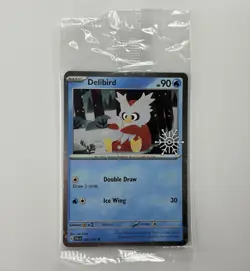 Delibird 046/193 Pokemon TCG Holiday Calendar 2025 Festive Stamp Promo SEALED - Image 1