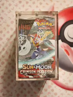 Pokemon Sun & Moon Crimson Invasion Booster Box w/ Acrylic!!! 820650812491 - Image 2