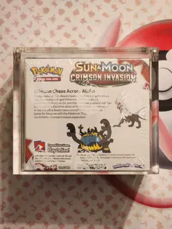 Pokemon Sun & Moon Crimson Invasion Booster Box w/ Acrylic!!! 820650812491 - Image 3