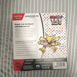Pokemon Scarlet & Violet 151 Alakazam ex Collection Box Promo Booster English - Image 2