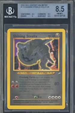 2002 Pokemon Neo Destiny Shining Steelix CGC 8.5 NM - Mint+ Holo Rare - Image 1