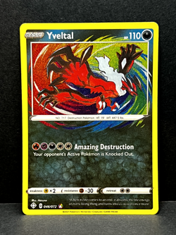 Yveltal 046/072 Shining Fates Amazing Rare Holo Pokemon TCG - NM - Image 1