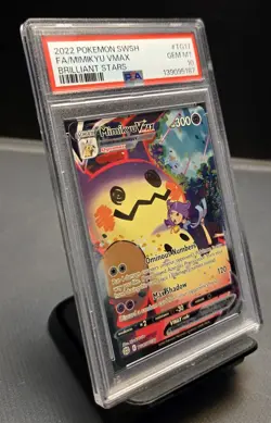 2022 POKEMON SWORD & SHIELD BRILLIANT STARS #TG17 FULL ART/MIMIKYU VMAX PSA 10 - Image 2