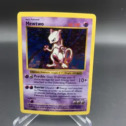 Mewtwo Shadowless Holo 010/102 Base Set Holo Pokemon HP - Image 1
