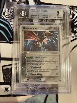 Pokemon 2007 EX Power Keepers 98/108 Holo Rare Skarmory ex BGS 9 Mint - Image 1