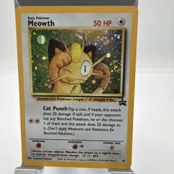 Pokemon TCG Meowth Black Star Promo Holo Card 10 - Image 1